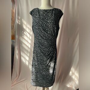 Black & White Animal Print Ralph Lauren Dress